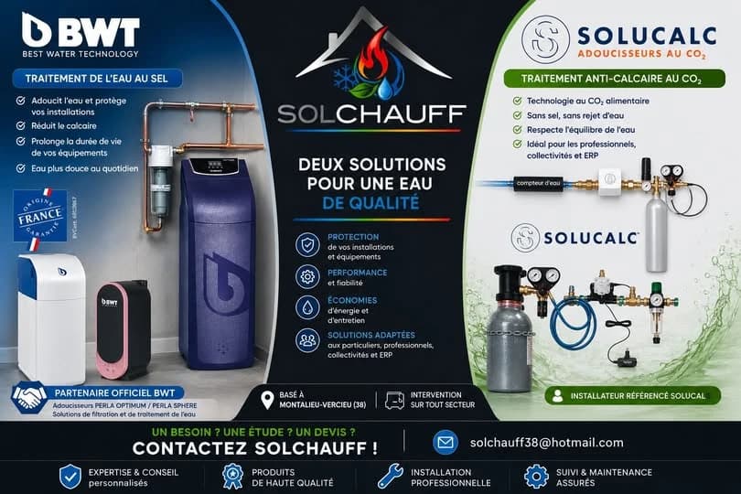 Plaquette Solchauff : BWT et SoluCalc, deux solutions pour une eau de qualité