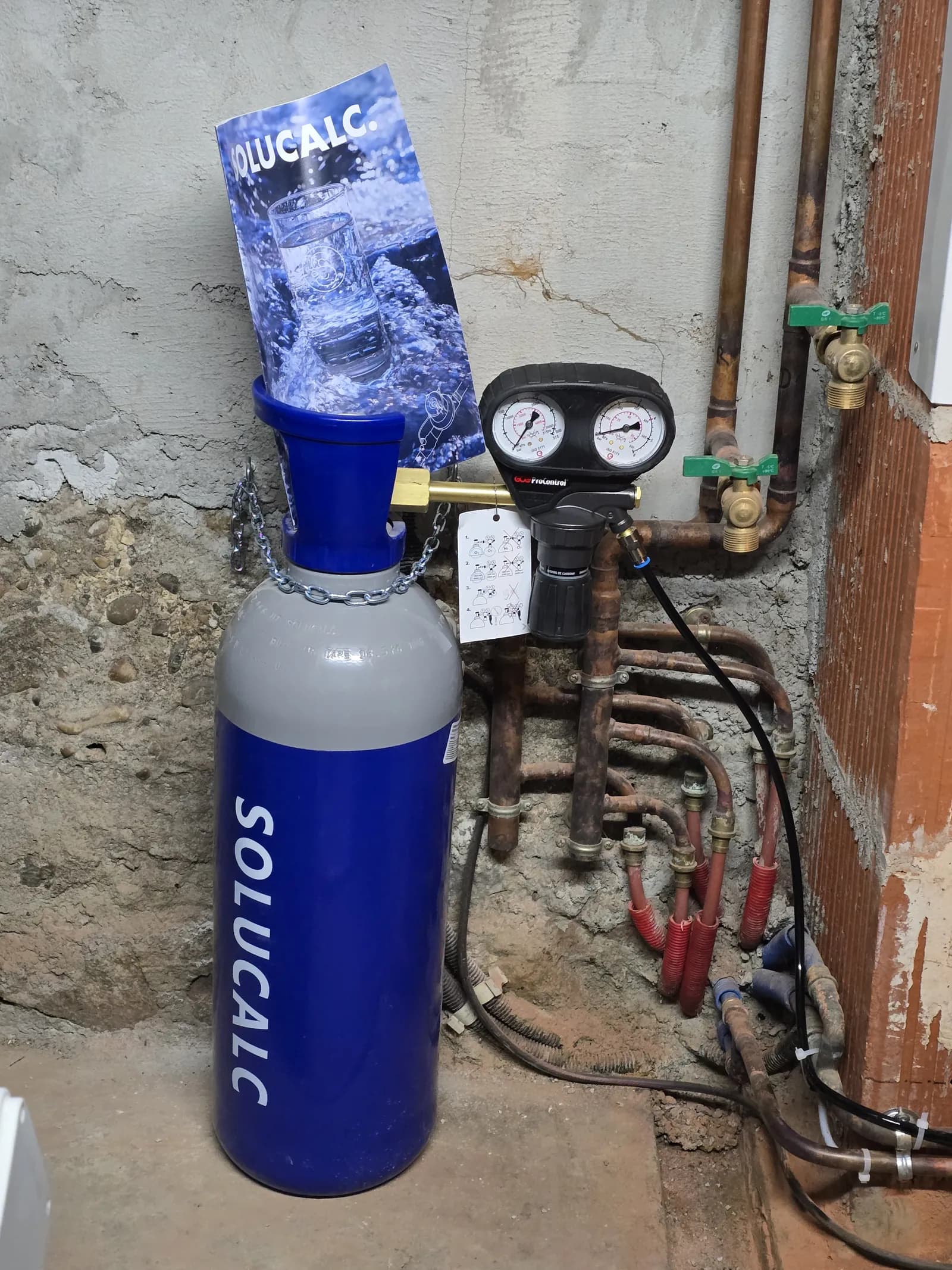 SoluCalc installé par Solchauff dans une cave